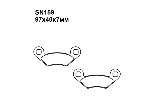 Тормозные колодки SN159 на POLARIS 330 ATP (4x4) 2004-2005 передние правые