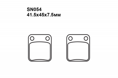 Тормозные колодки SN054 на STELS 500 H  передние левые