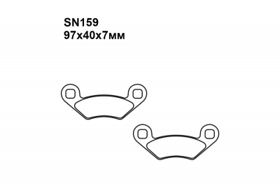 Тормозные колодки SN159 на STELS GUEPARD 850  передние правые
