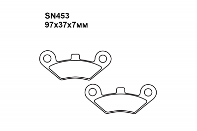 Комплект тормозных колодок SN453|SN453|SN453 на LINHAI ATV 420 (4 X 4, Carrier LoF) 2013